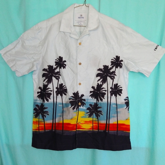 28 Palms Hawaiian Shirt Mens 